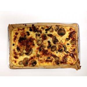 bacon and mushroom tray quiche