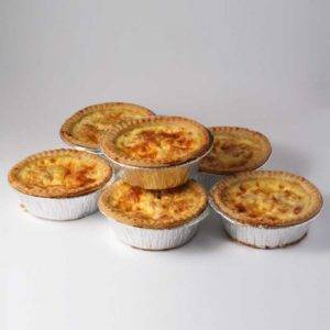 Egg and bacon pies 6 pack