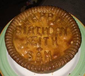 Happy Birthday Keith and Sam pie