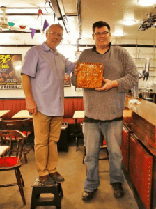 The beast with a pie