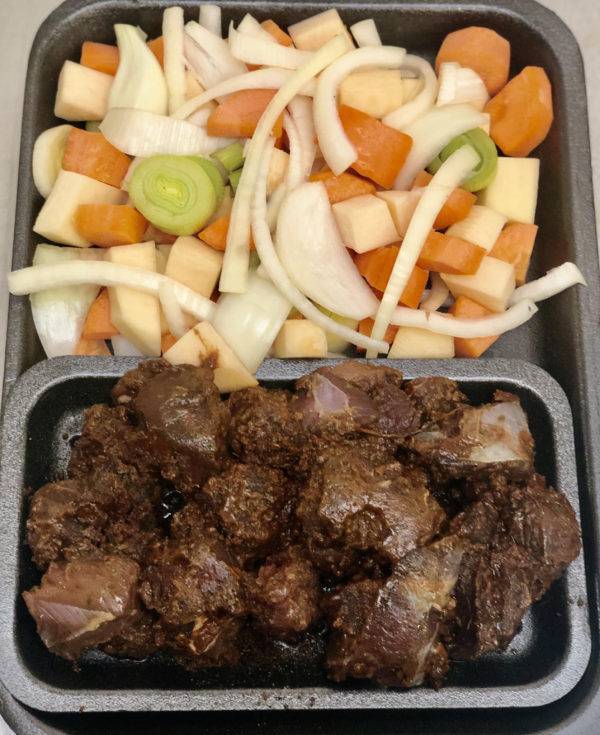 Beef Casserole in a tray