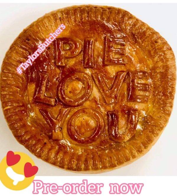 Valentines day pie