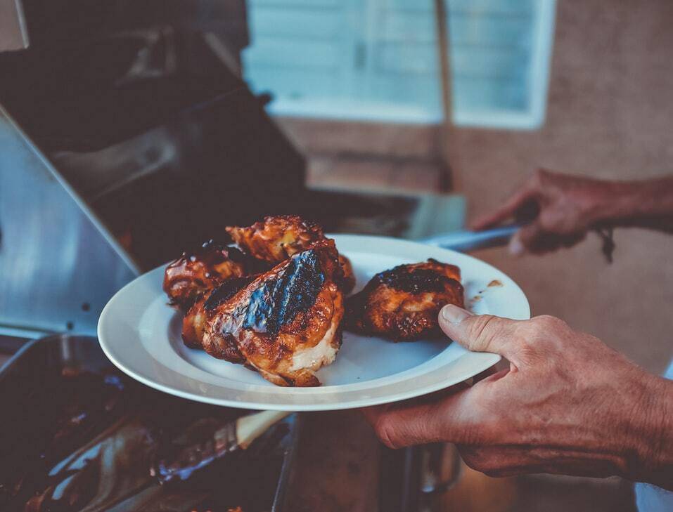 BBQ Chicken on a plate