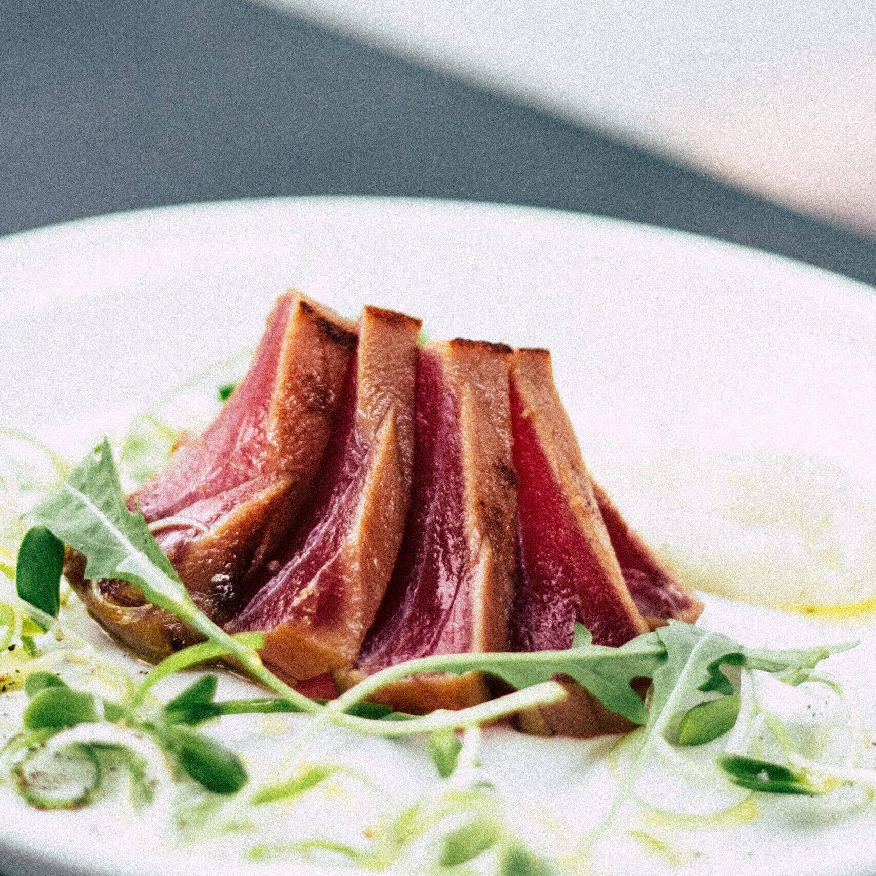 cutlets of lamb on a plate