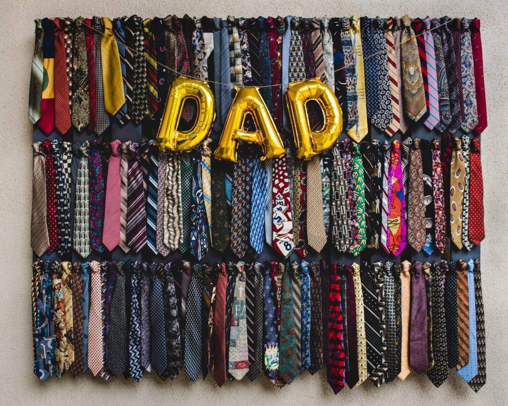 Dad balloon over ties